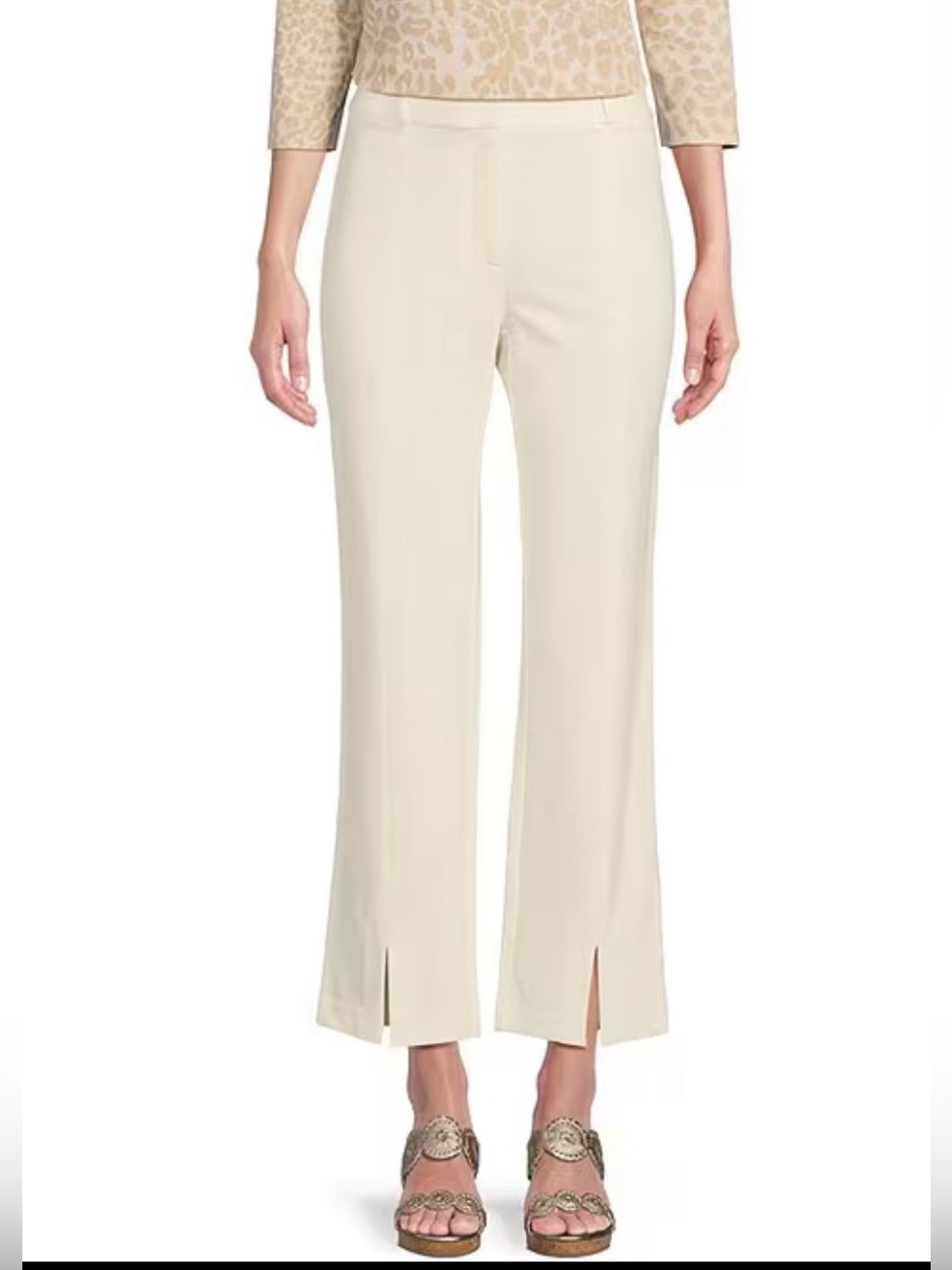 J.McLaughlin Deanne Split Front Straight Leg Pants Size 6 inseam 29”
